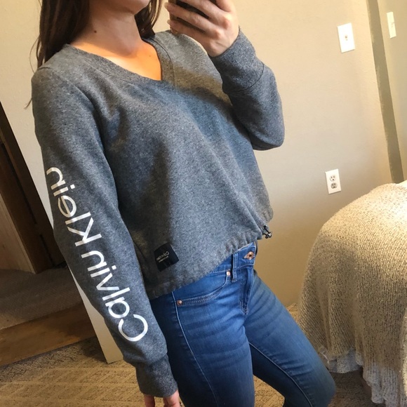 Calvin Klein Performance Sweaters - Calvin Klein cropped v-neck sweater, like new
